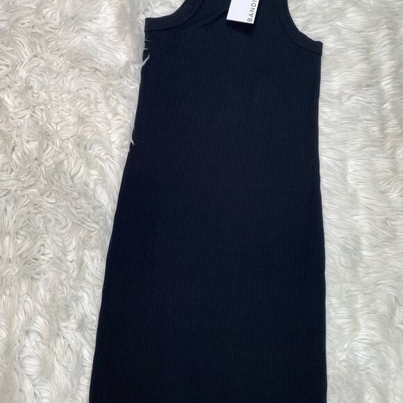 WSLY Women's Rivington Ribbed Short Tank Dress Black Size L NWT - Picture 3 of 10
